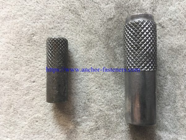 m10- 3/8" Thread Rolled by automatic drop in anchor bush knurling machine
