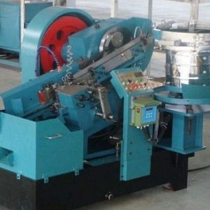 Wedge anchor bolt thread rolling machine