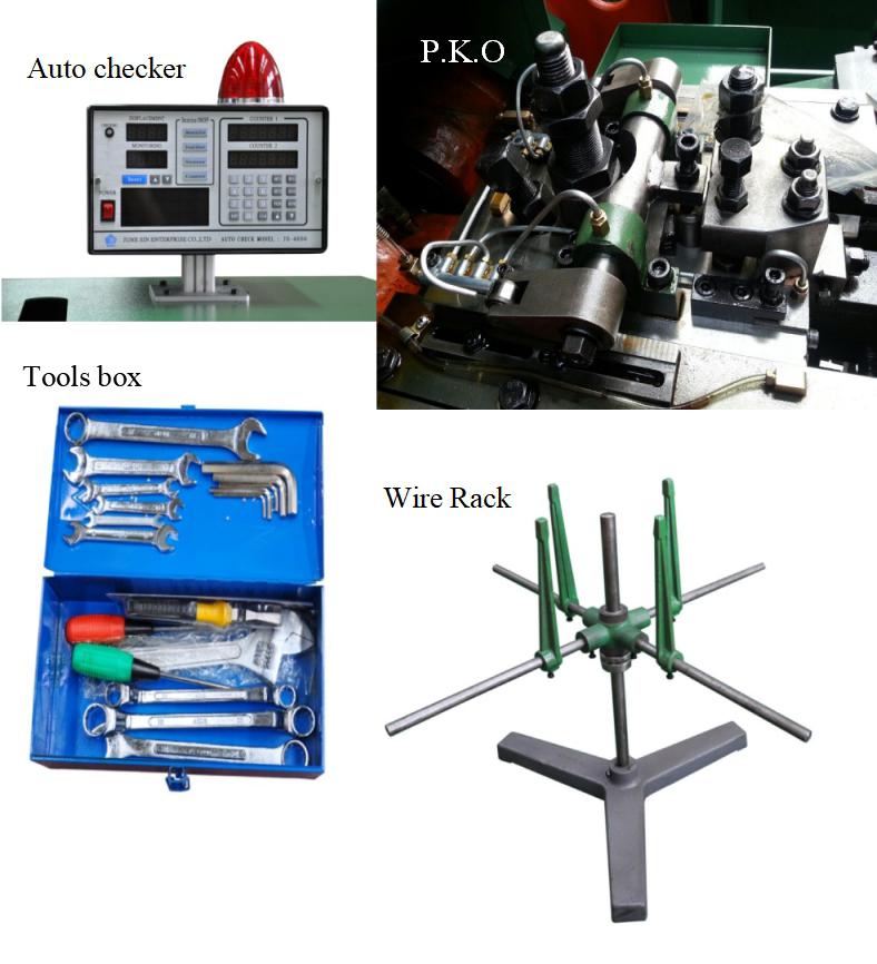 High speed heading machine with accessories and auto checker function optional
