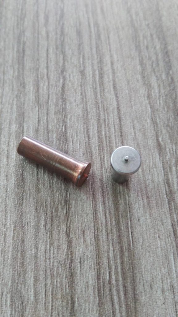 Brass welding rivets made by high speed forming machine