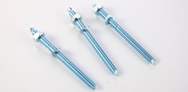 Hex Head Steel Zinc Plated Chemical Anchor Stud Bolts details