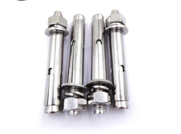 Stainless steel expansion bolts sleeve anchor with hex nut spring washer3