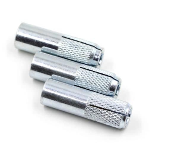 White zince and yellow zinc galvanized carbon steel drop in anchor