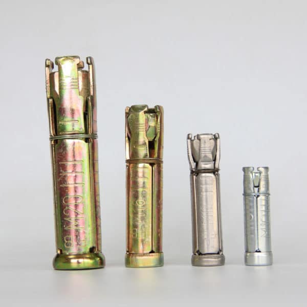 Yellow zinc plated 4 pcs Heavy duty shield anchor
