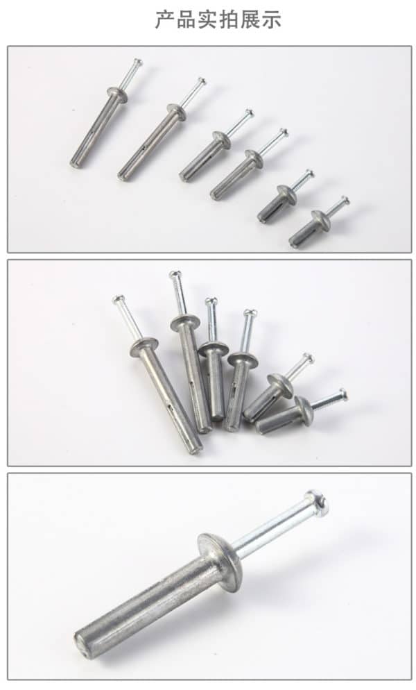 Zinc Alloy Hammer Drive Anchor With Steel Nail Bolt Nut Making