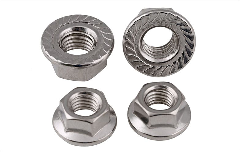 Finished Stainless steel Hexagon flange nut