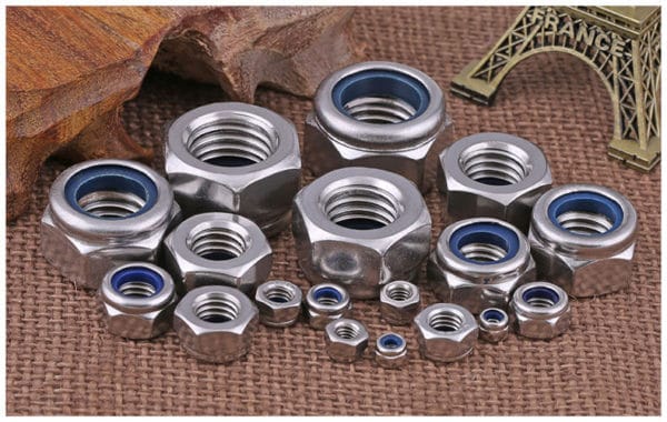 Nylon lock loose hex nut