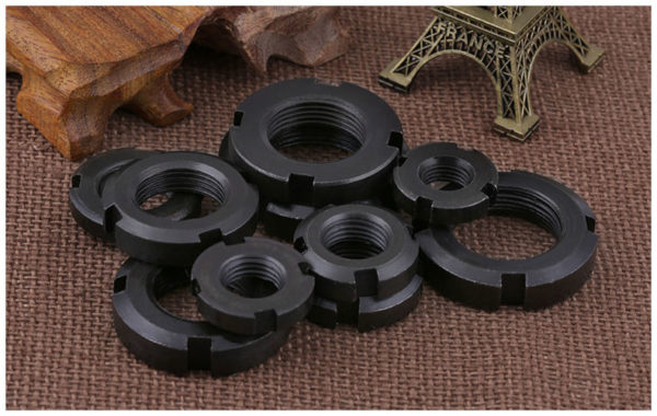 Slotted Round precision lock nut nuts