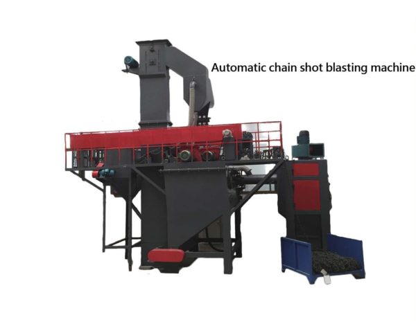 AMP-4 lifting ring chains automatic shot blasting polish machine
