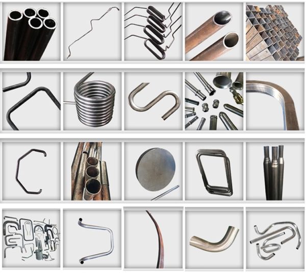 AW38CNC Automatic 3d Pipe Bending Machine pipe bent parts samples