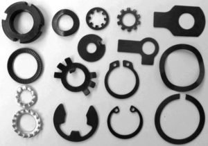 Flat washer block washers made by progressive stamping die