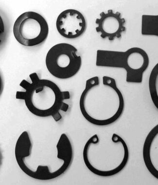 Flat washer block washers made by progressive stamping die