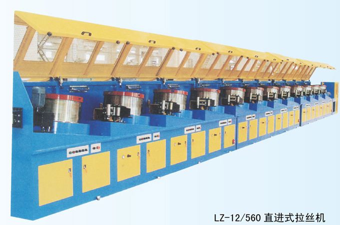 Straight line type wire drawing machine structure
