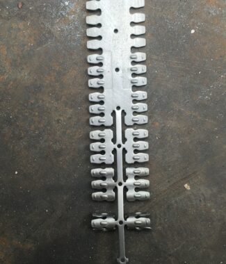 Wedge anchor clips made by high speed progressive stamping die