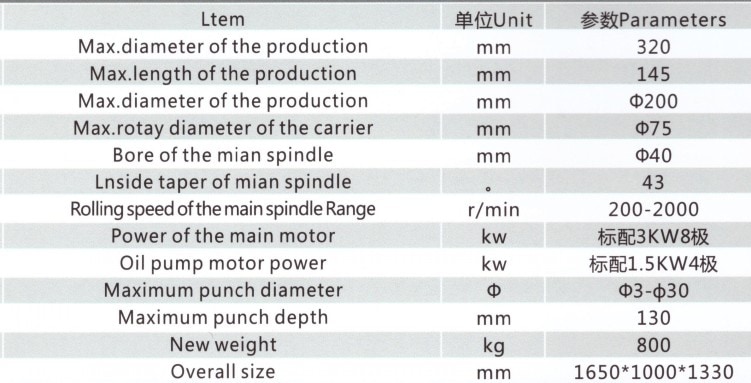 Parameters of Hydraulic heavy duty automatic boring machine lathe