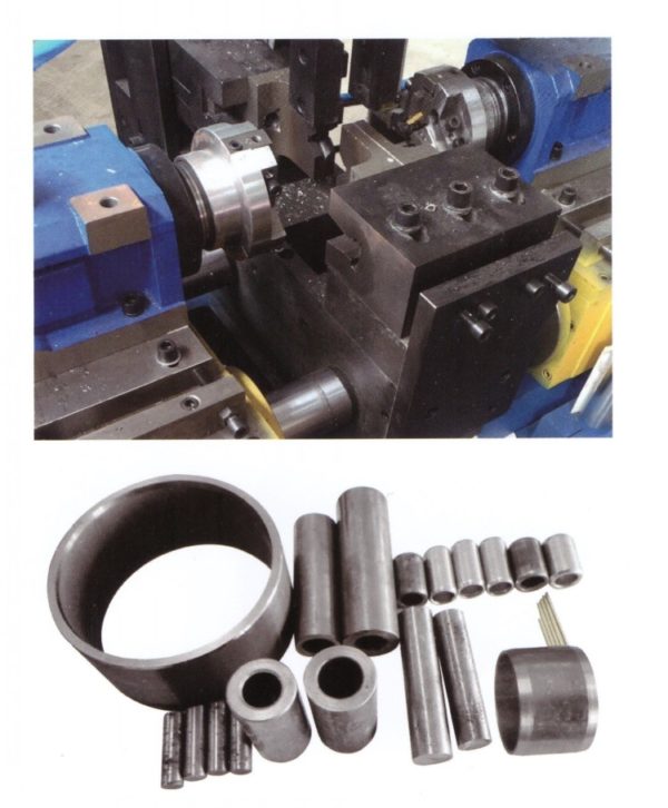 parts chafered by Double heads automatic chamfering machine