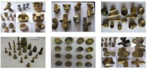 Brass fasteners and pipeline parts forged by hot forging machine