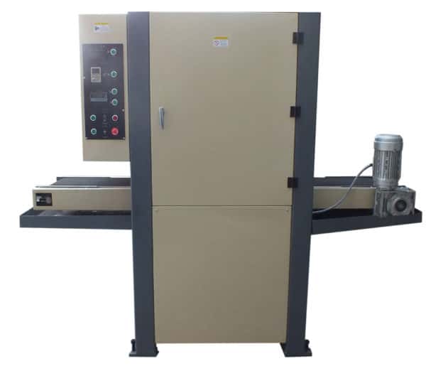 Flat surface deburring machine